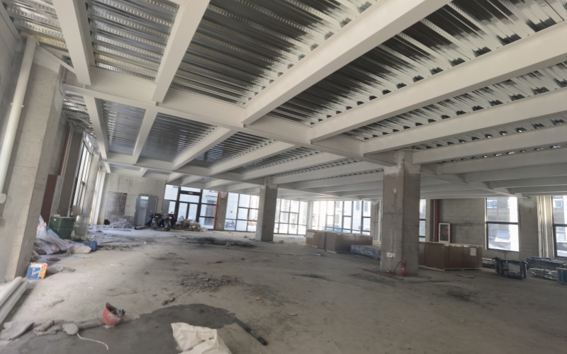 松江九亭廠房裝修鋼結構隔層搭建工程-上海榮欽建筑裝修公司